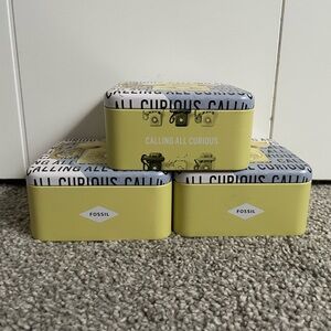 3/$45 Fossil Jewelry Boxes